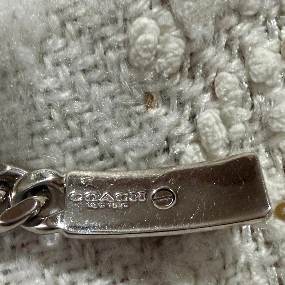 Coach Silver Chain Bracelet with Multicolor Pouch - Picture 4 of 4